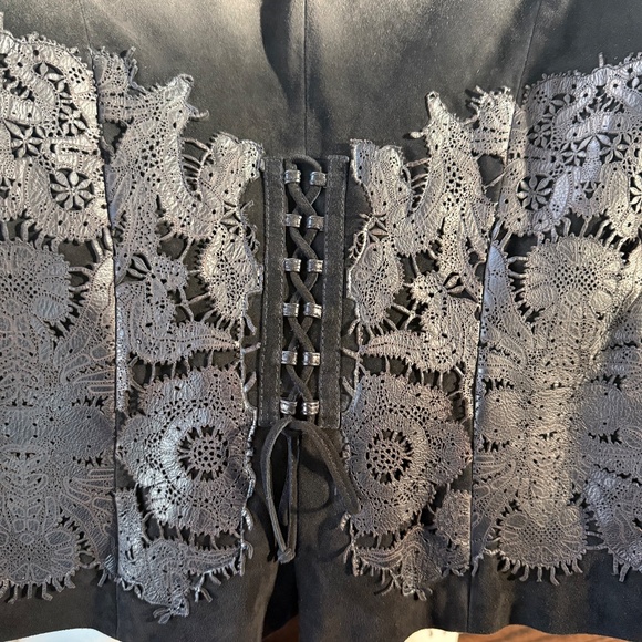 Emanuel Ungaro Paris suede leather cut jacket - Picture 10 of 14